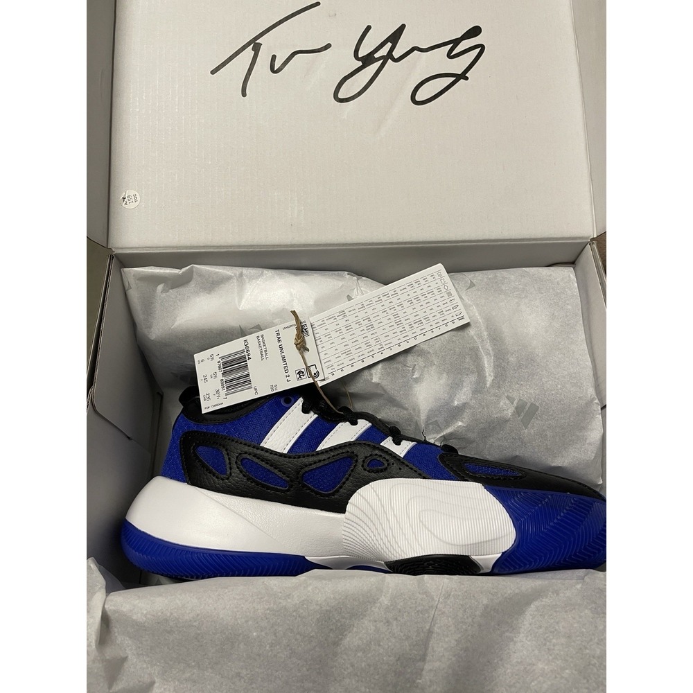 Adidas Trae Unlimited Lucid Blue / Black / White IG6694‎ Grade-School Size 6Y - Picture 5 of 7